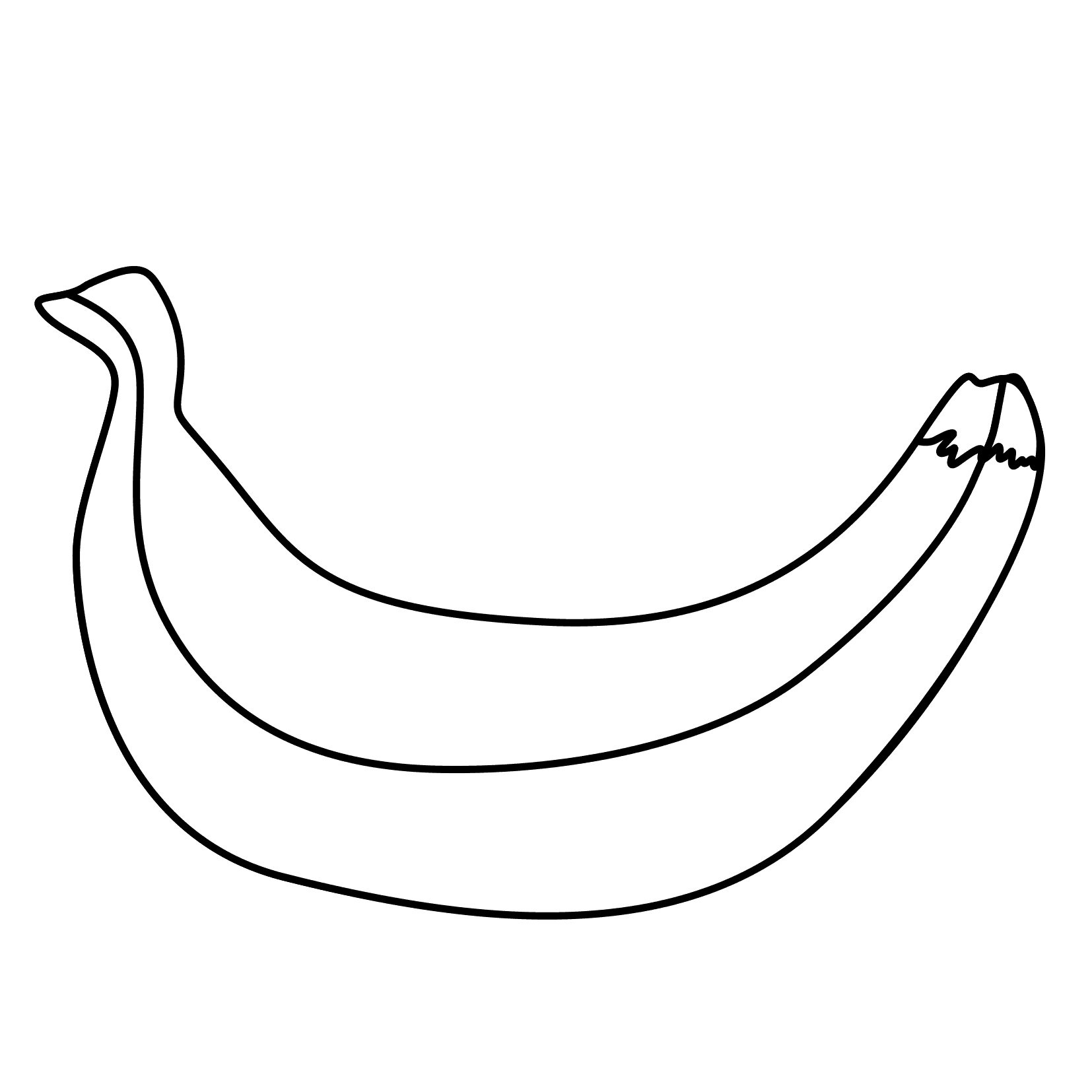 Colouring Pages Banana