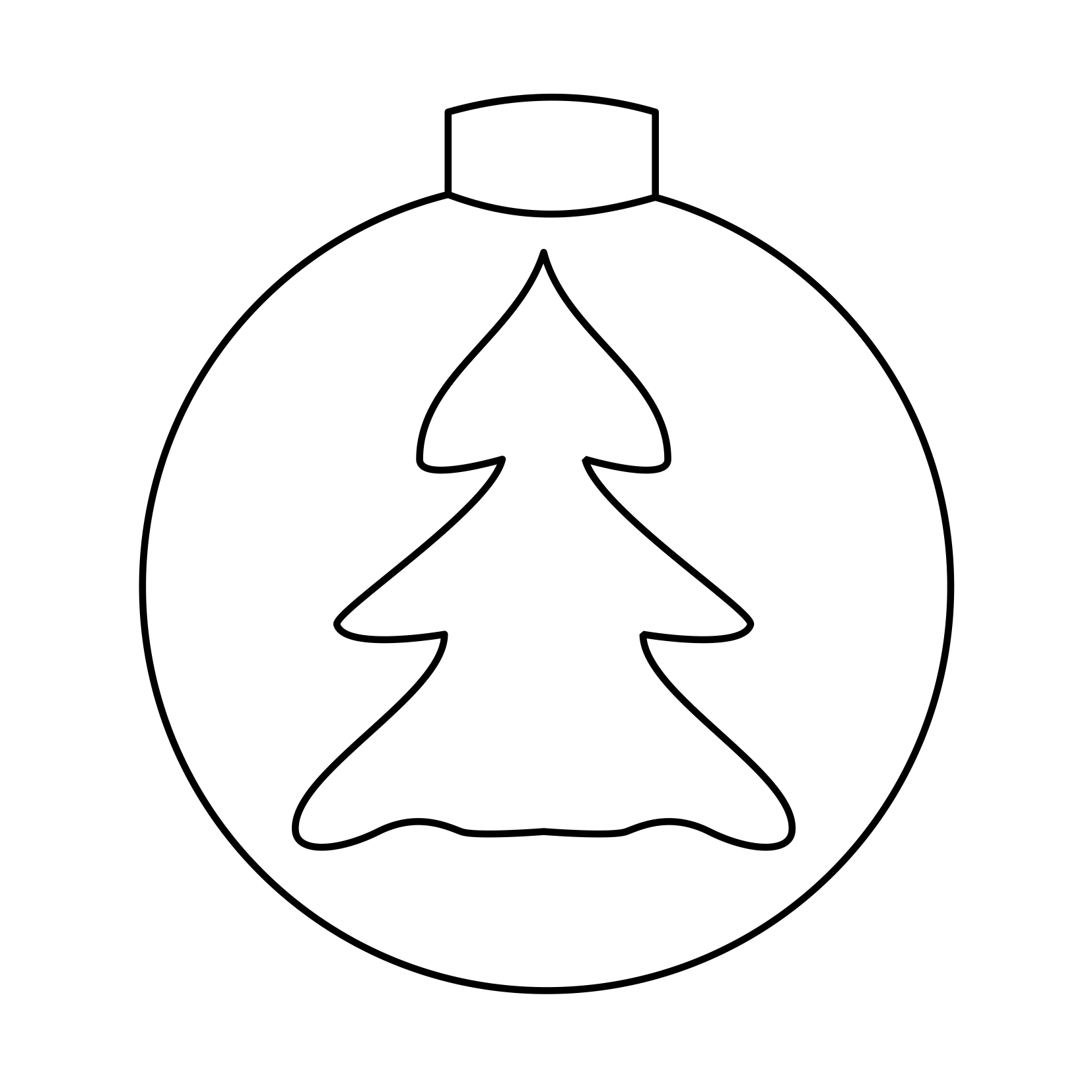 xmas ornament coloring pages - photo #23