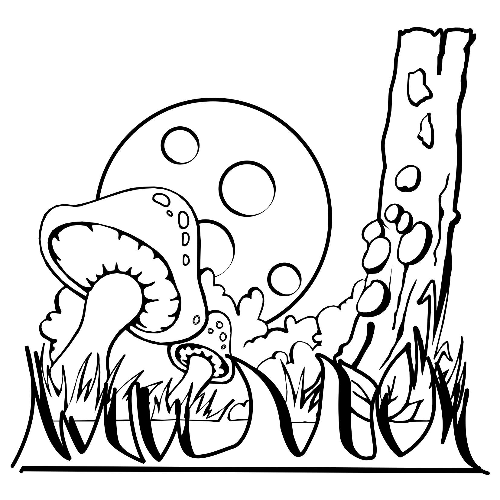the enchanted forest coloring pages - photo #12