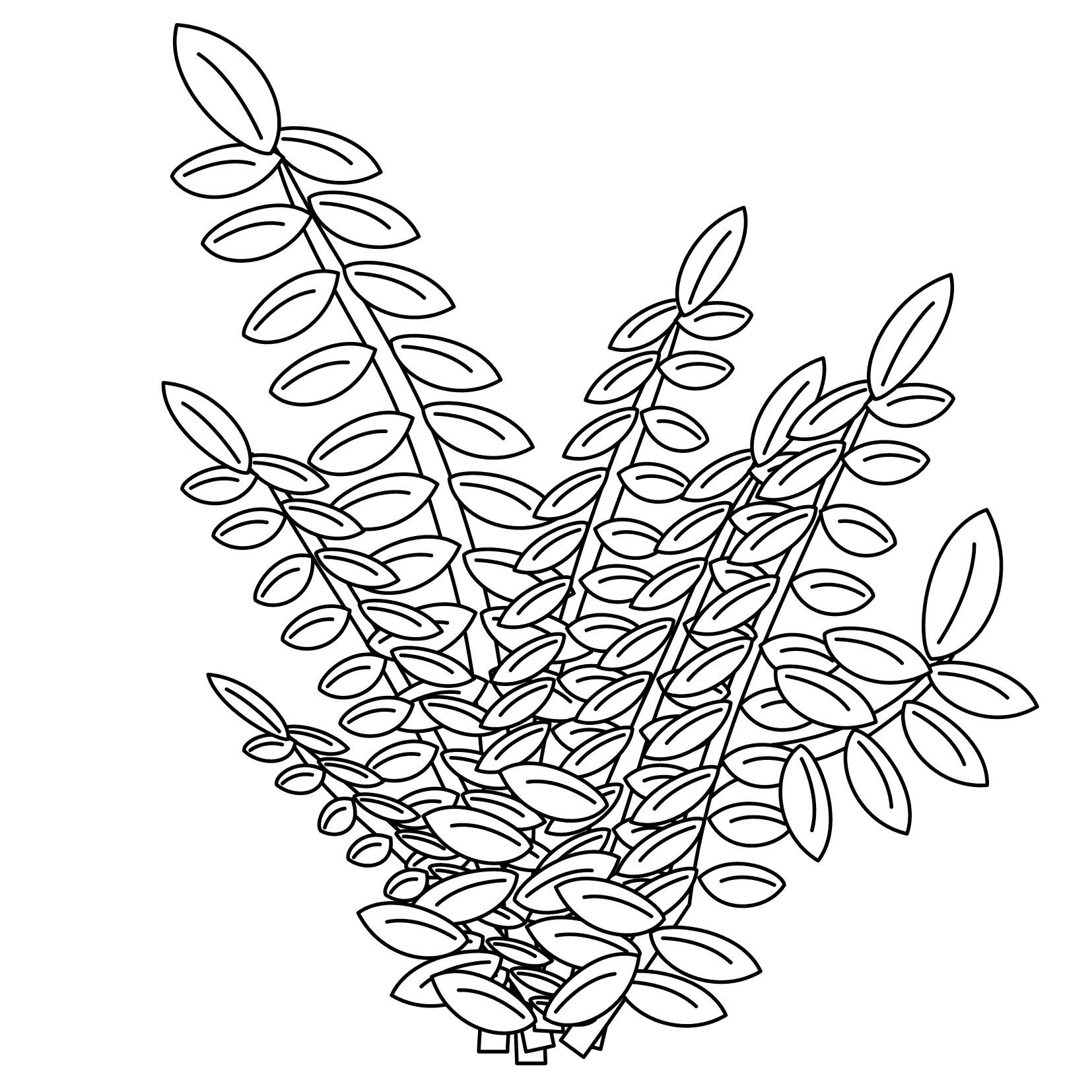 Coloring pages plants - free downloads