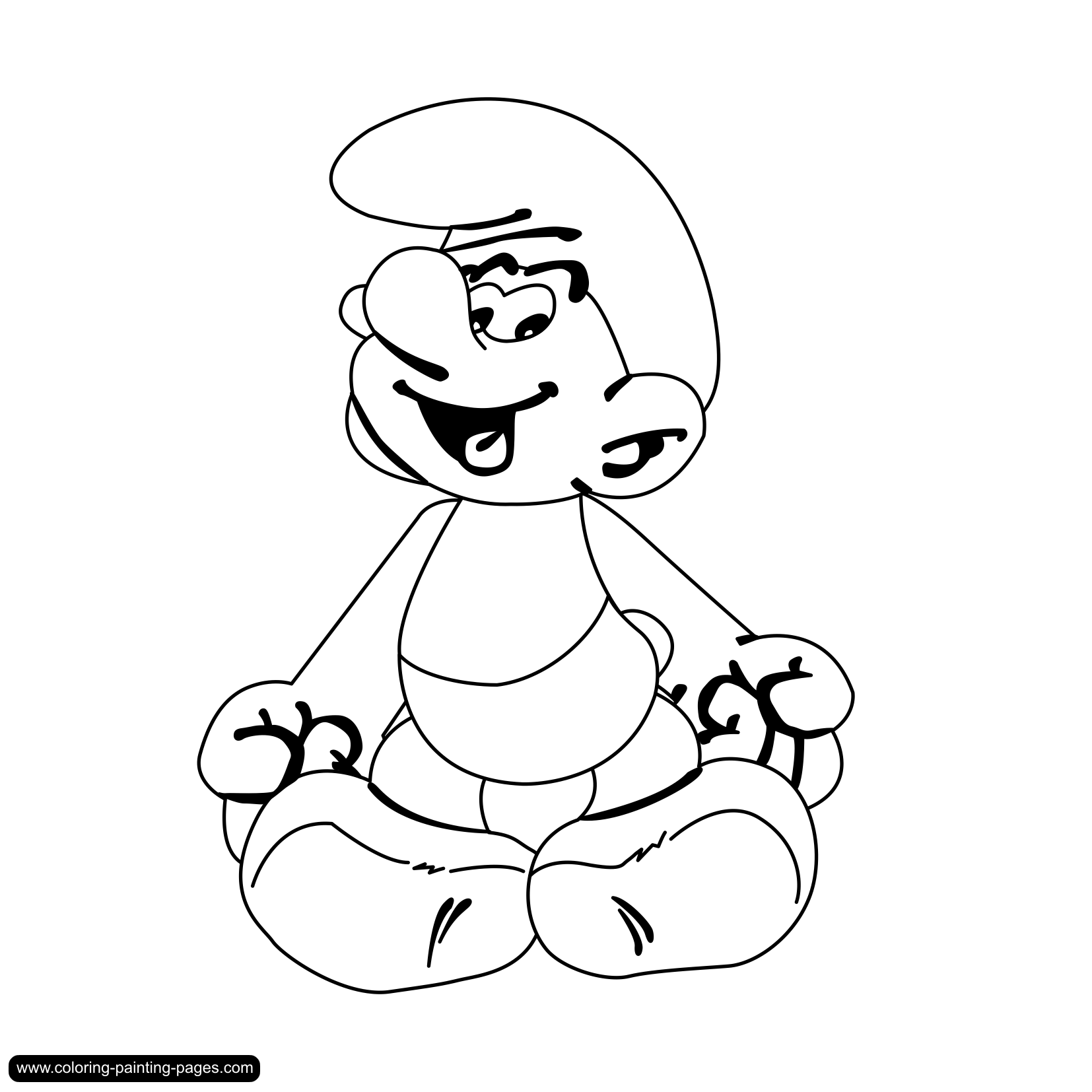 coloring pages smurfs  free downloads