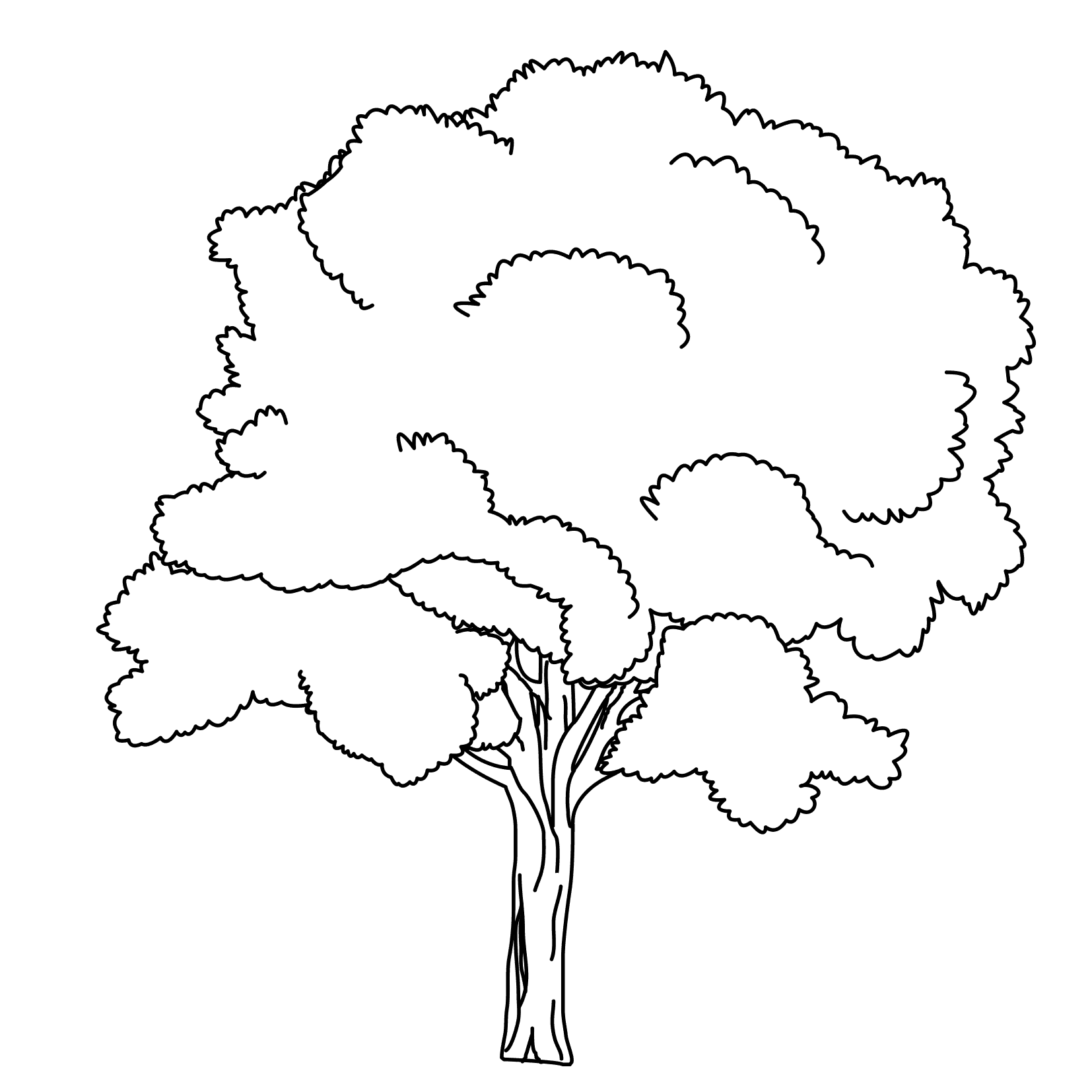 coloring pages trees  free downloads