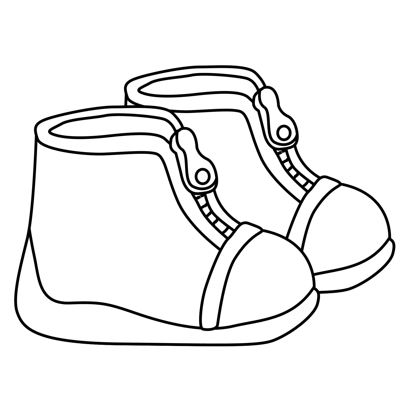pairs of shoes coloring pages - photo #18