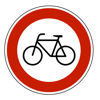 Verkehrszeichen-Verbot-Radfahrer